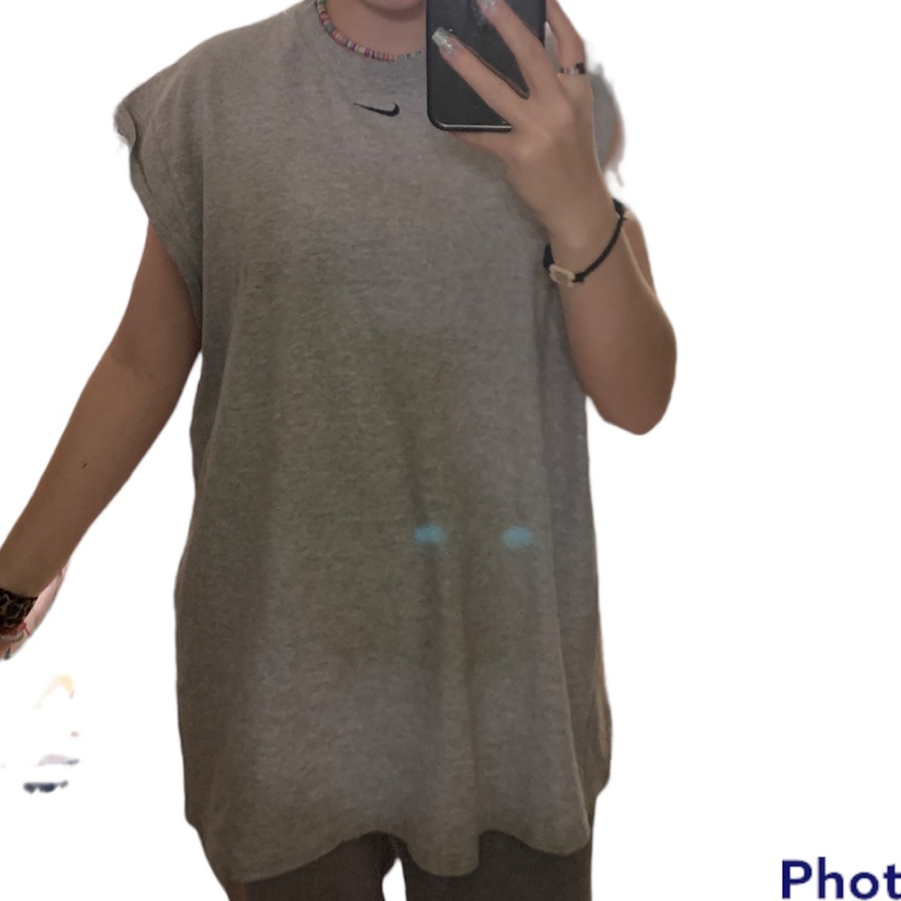 Nike Grey Muscle Tank Top